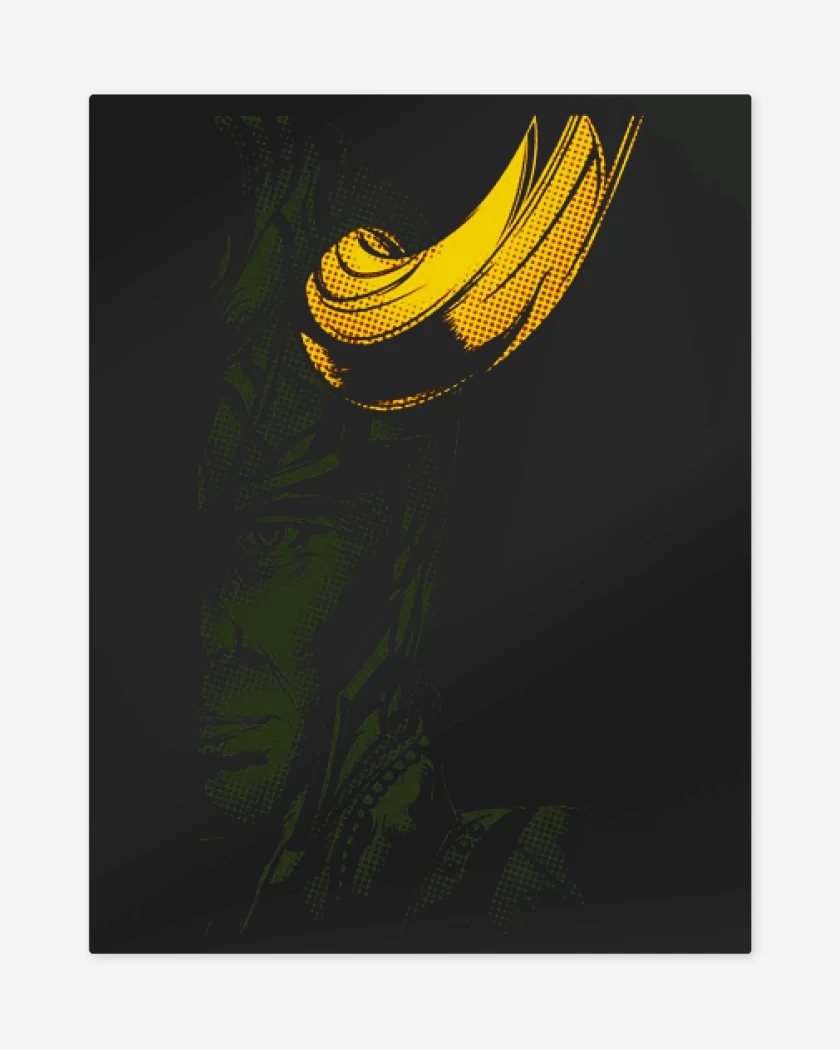 Print metalico Negro de Loki imp dir