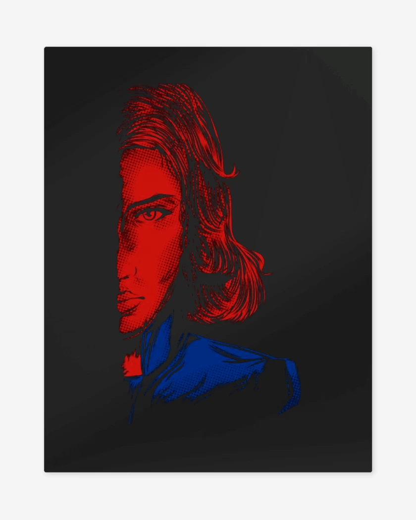 Print metalico Negro de Black widow