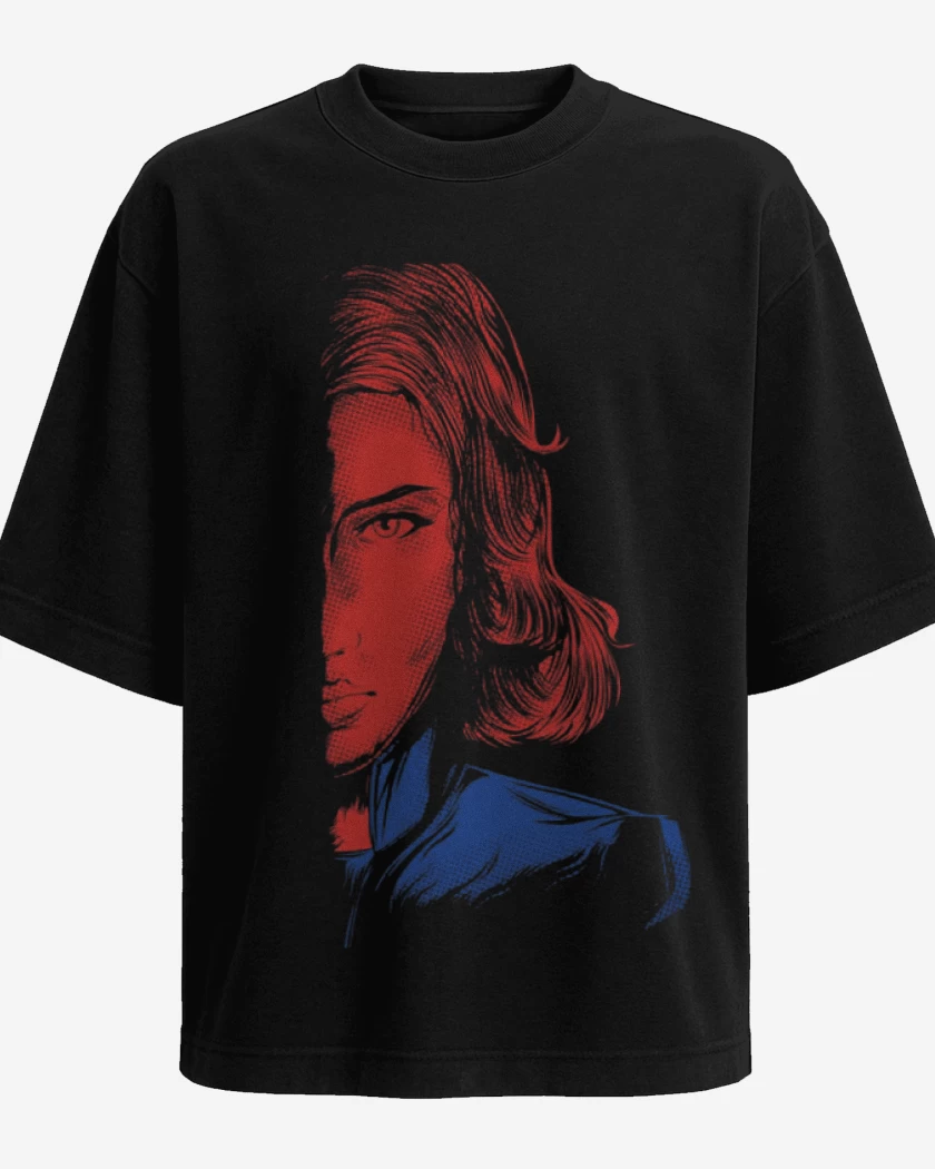 Polera Oversize Black widow