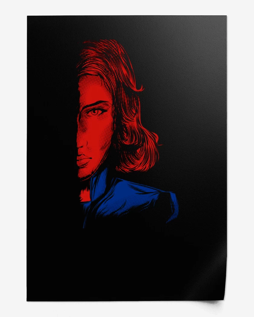 Print Negro de Black widow