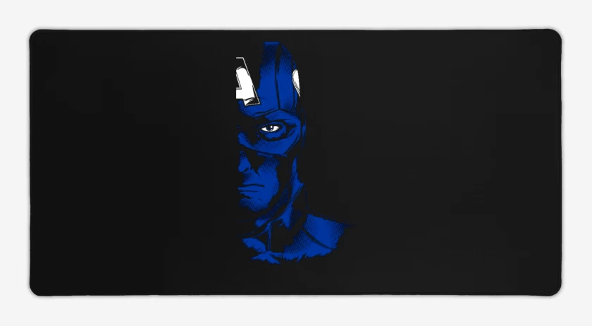 Mouse pad Gamer Negro de Capitan america imp dir