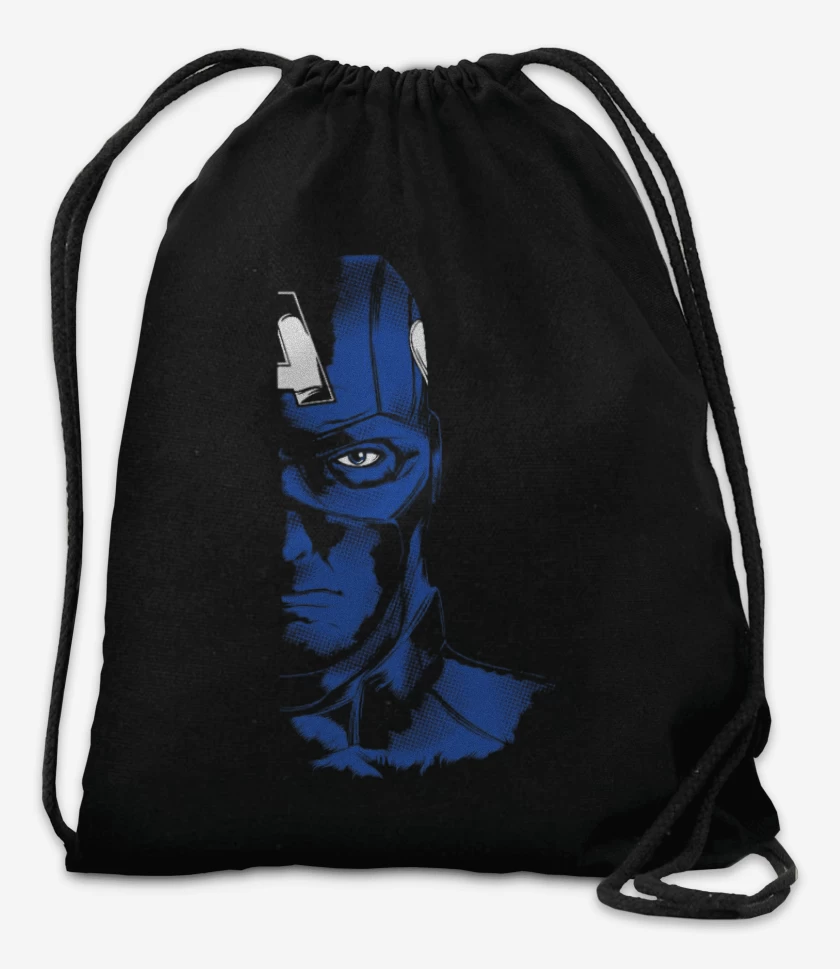 Mochila Negro de Capitan america imp dir