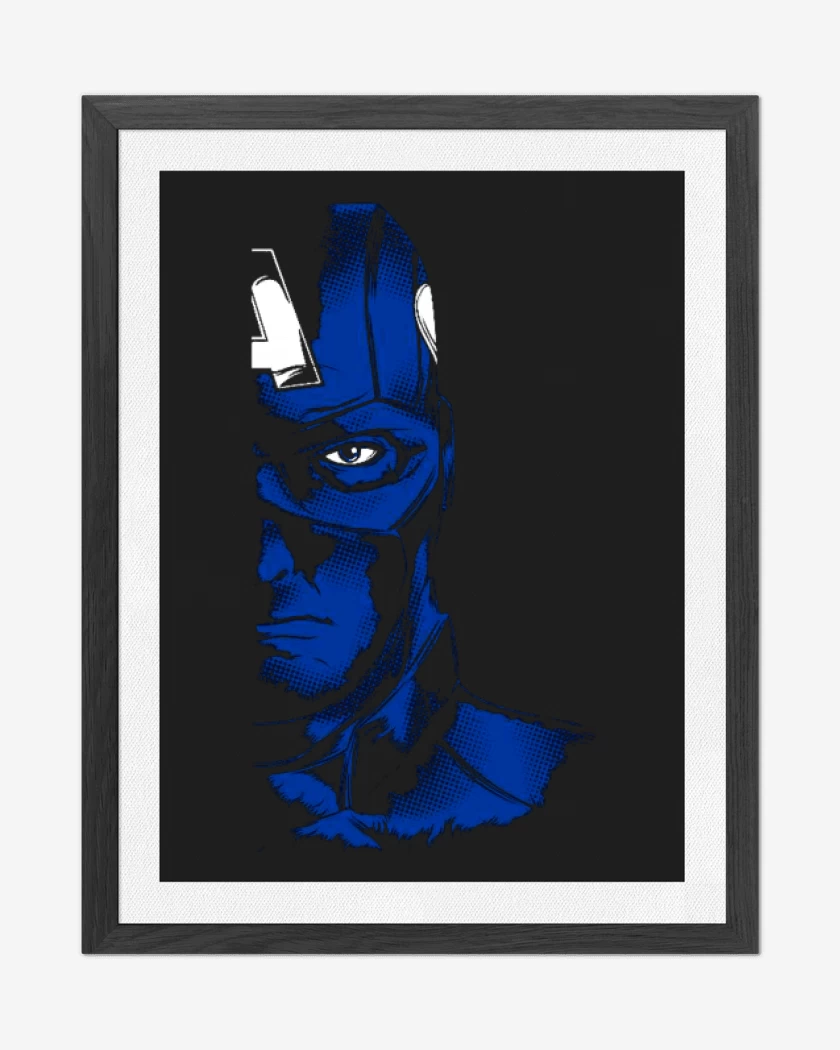 Cuadro decorativo Negro de Capitan america imp dir