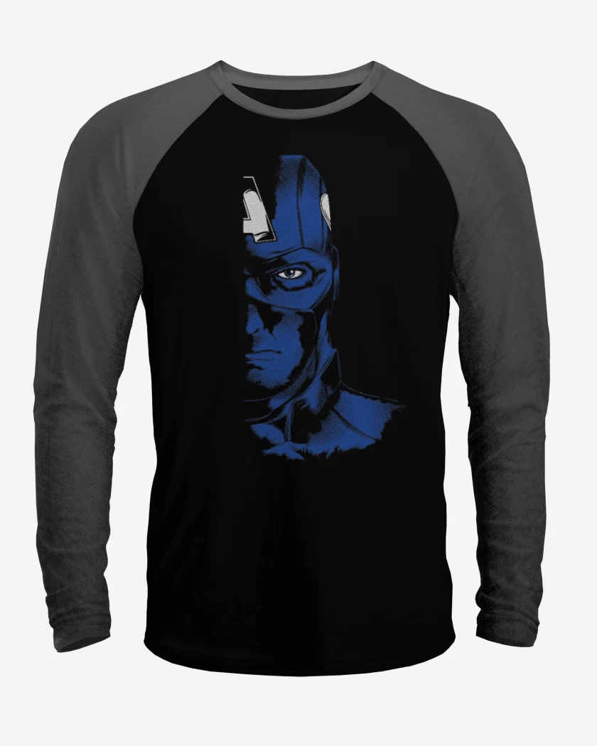 Polera Raglan Capitan america imp dir