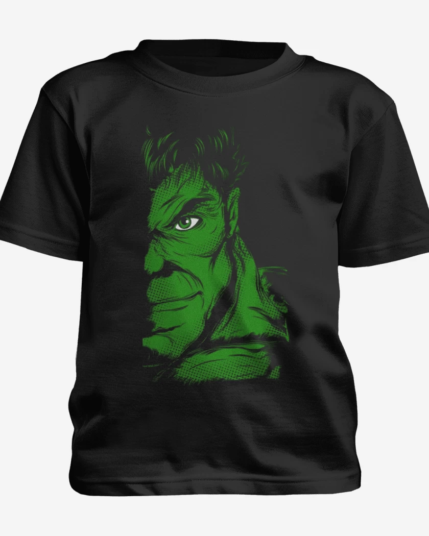 Polera de niño Negro de Hulk imp dir