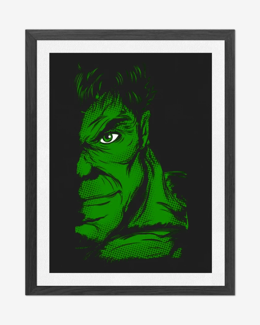Cuadro decorativo Negro de Hulk imp dir