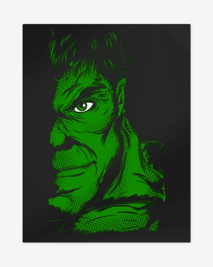 Print metalico Negro de Hulk imp dir