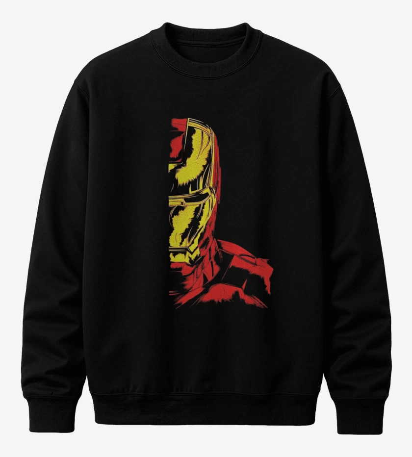 Poleron polo Negro de Iron man Imp dir
