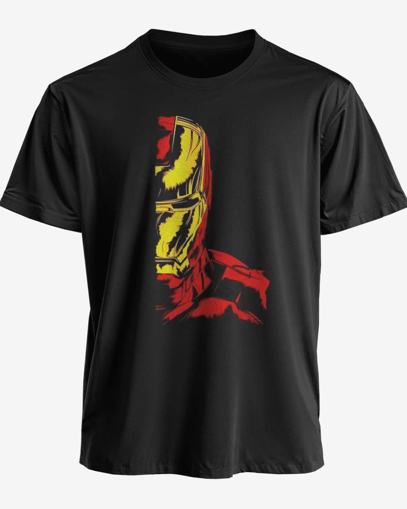 Polera premium Negro de Iron man Imp dir