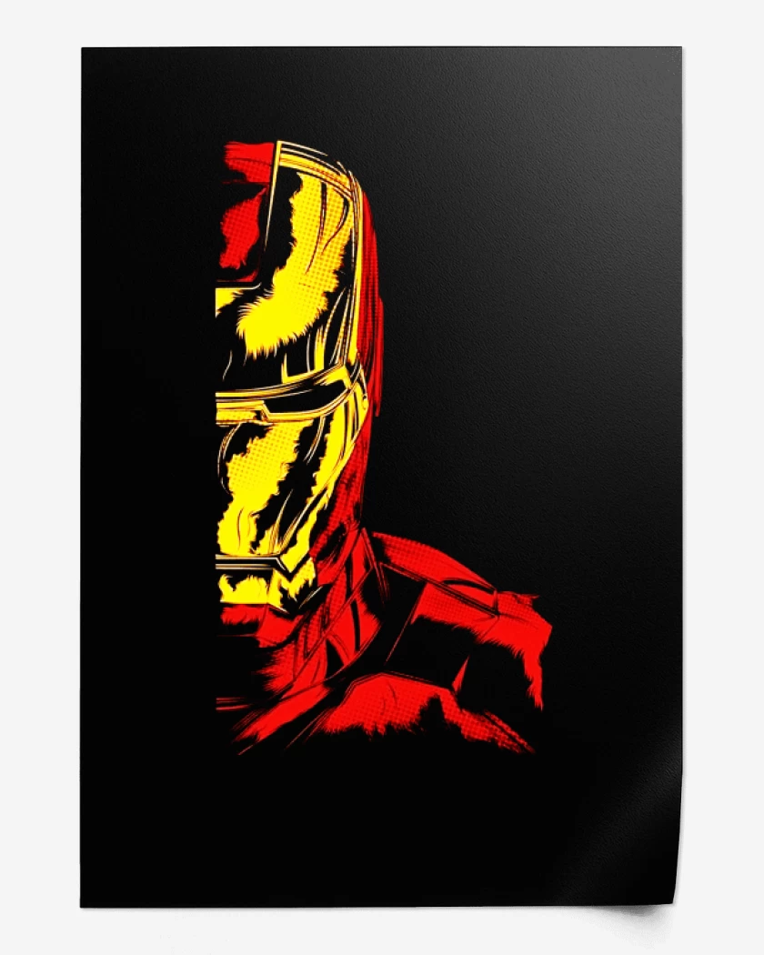 Print Negro de Iron man Imp dir