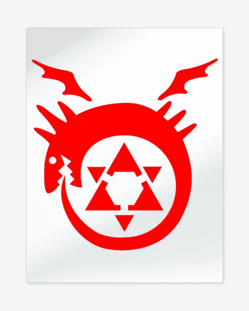 Print metalico Blanco de fullmetal