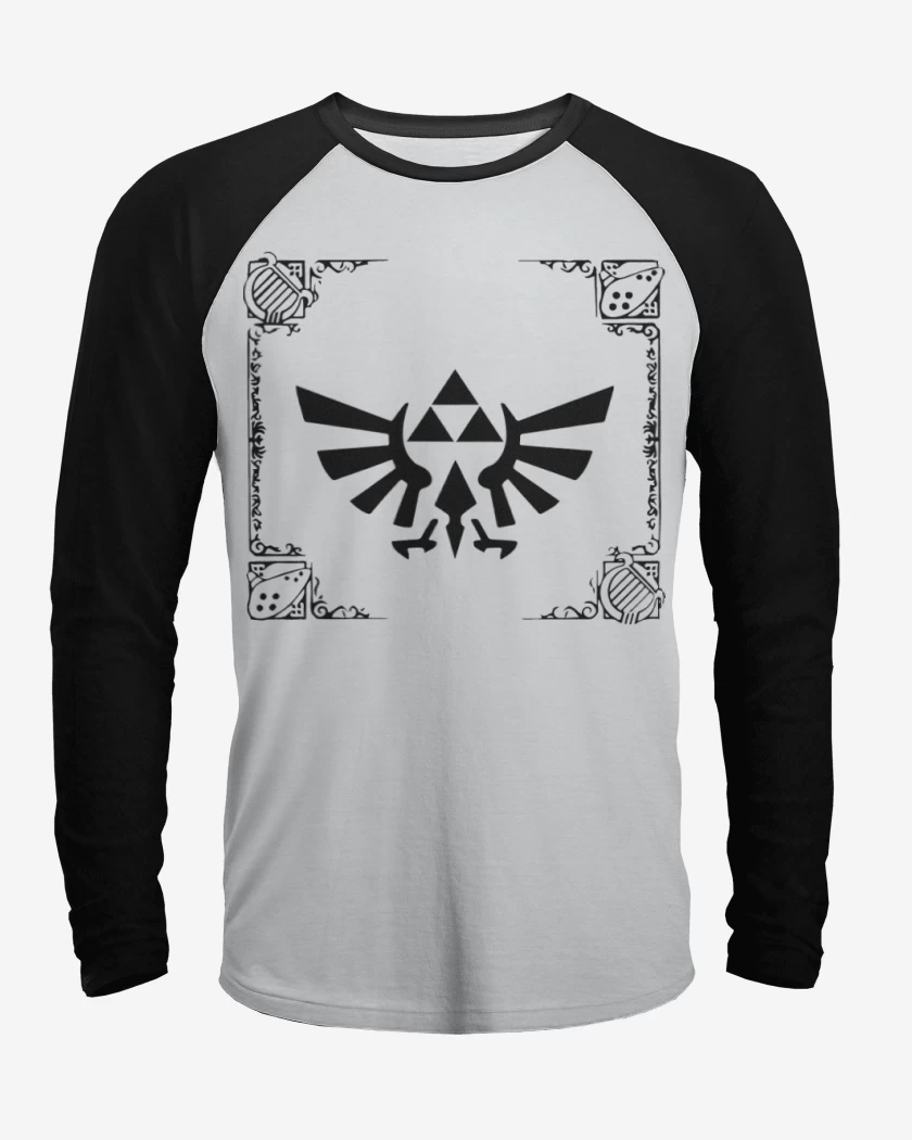 Polera Raglan The Legend Of Zeda - Trifuerza 3ds