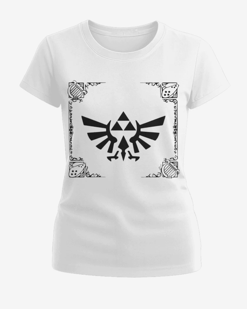 Polera de Mujer Blanco de The Legend Of Zeda - Trifuerza 3ds