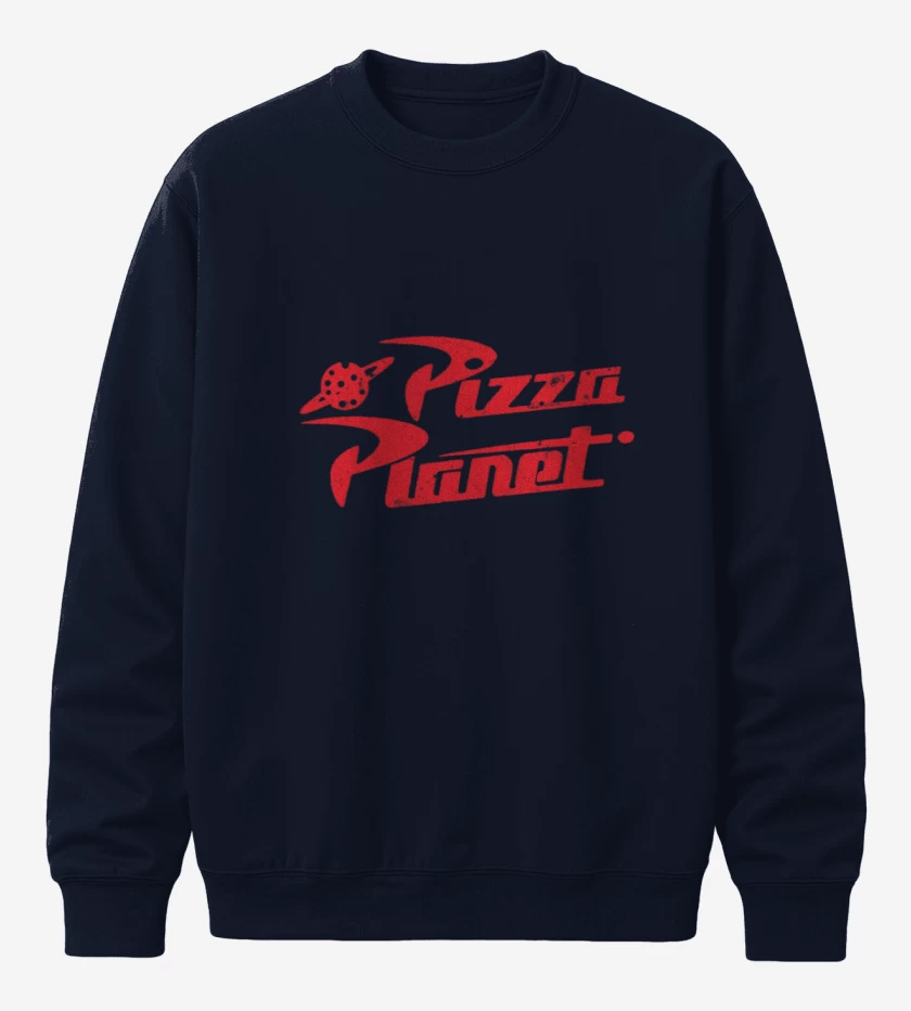 Poleron polo Azul Marino de pizza planet