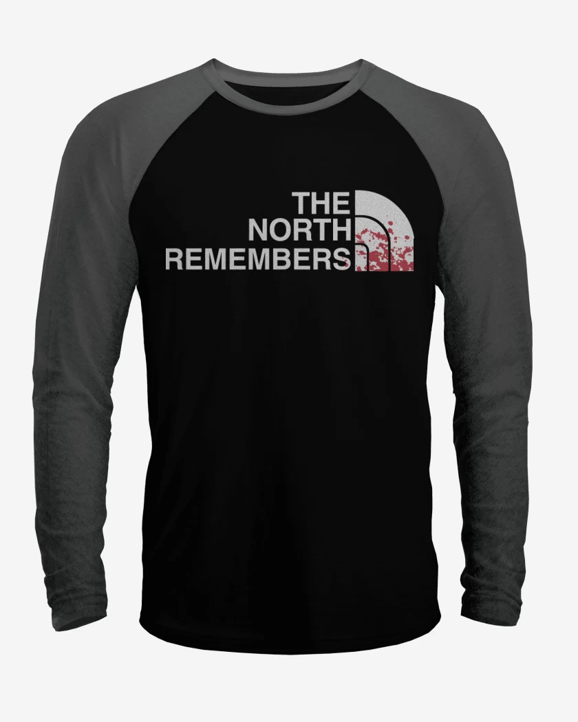 Polera Raglan Negro / Negro Heather de The north remembers