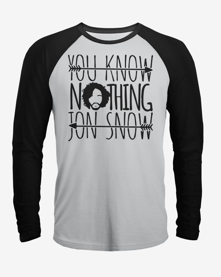 Polera Raglan You know nothing jon snow