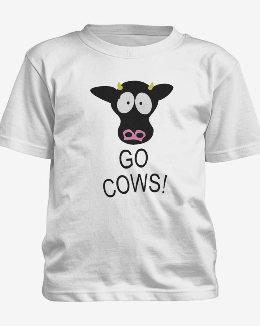 Polera de niño Blanco de Go cows