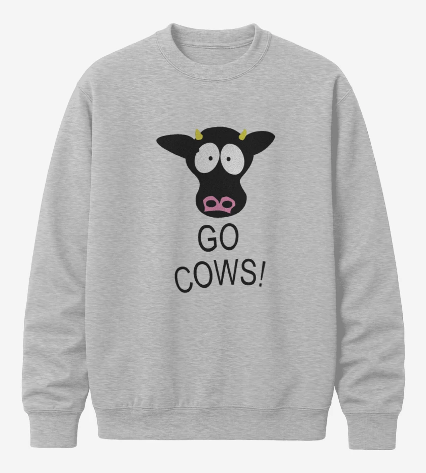Poleron polo Gris Melange de Go cows