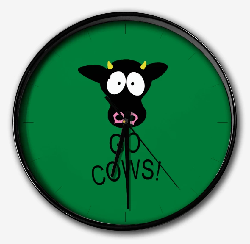Reloj Verde jade de Go cows