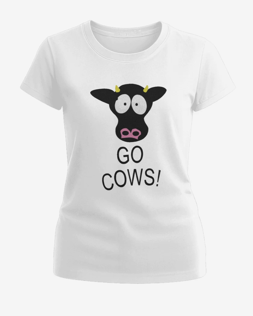 Polera de Mujer Blanco de Go cows