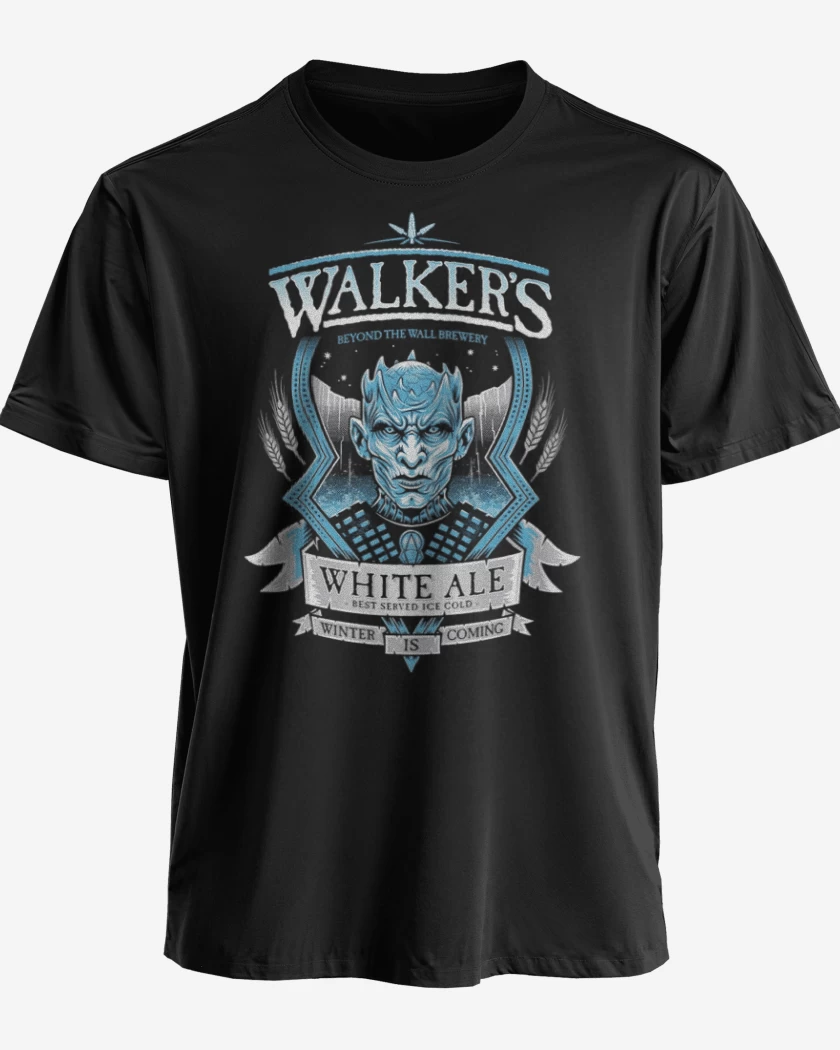 Polera premium Negro de Walkers winter ale