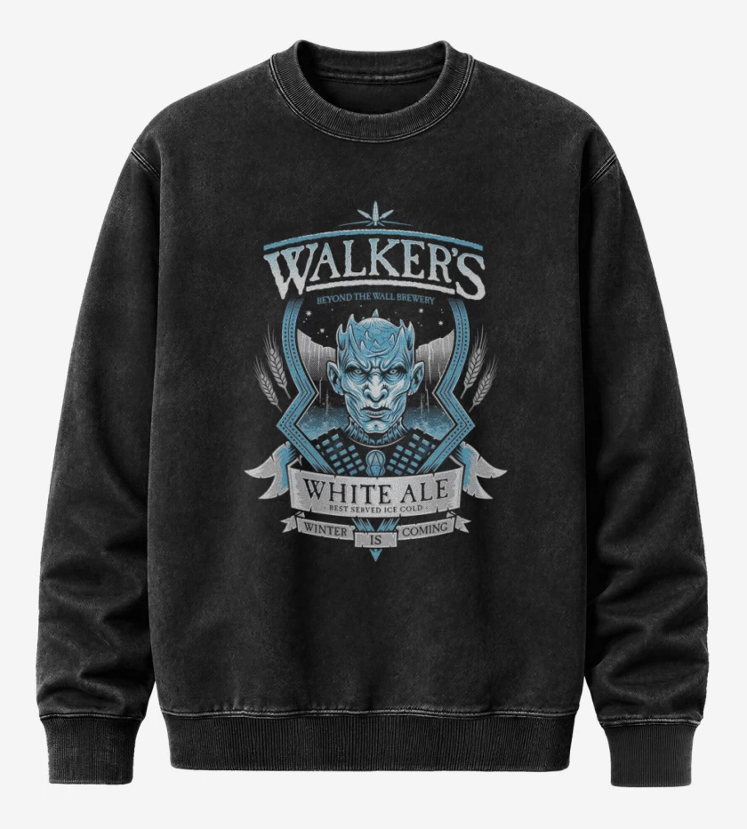 Poleron Polo Acid Wash Negro de Walkers winter ale