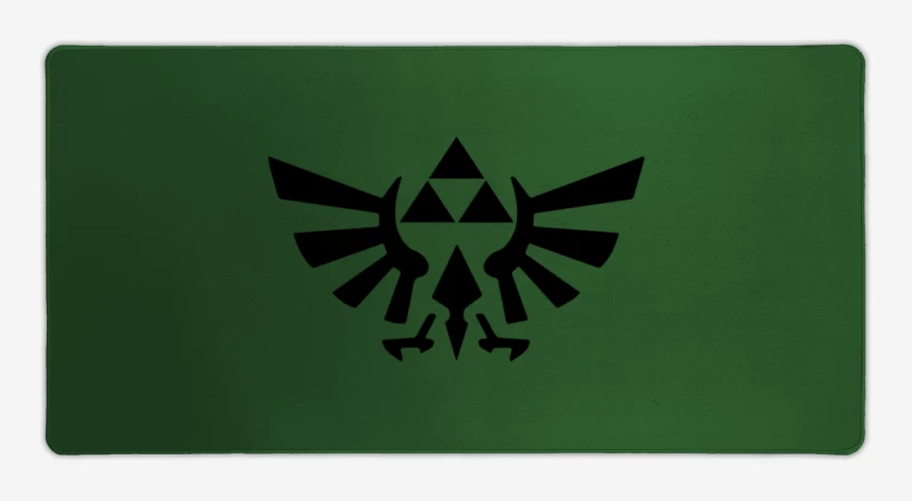 Mouse pad Gamer Verde jade de The Legend Of Zelda - Trifuerza