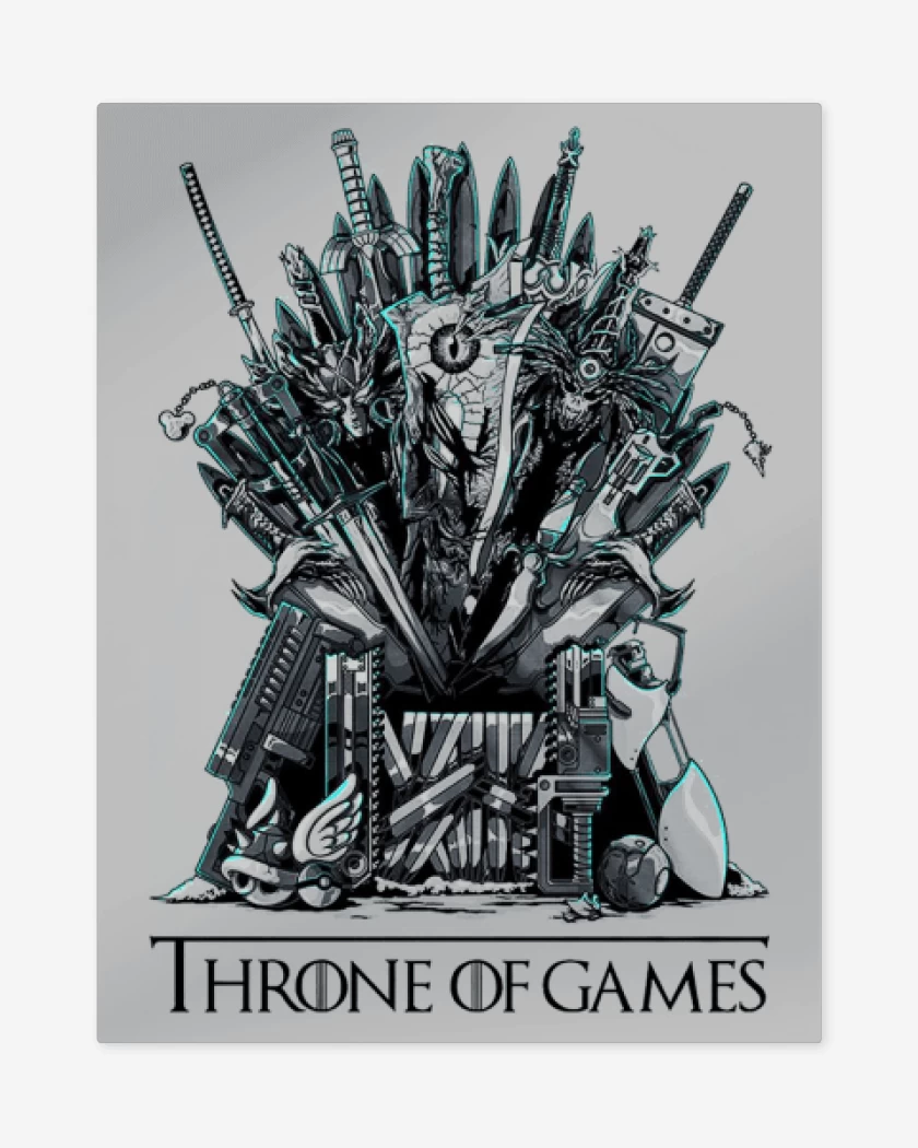 Print metalico Gris Melange de Thrones of games