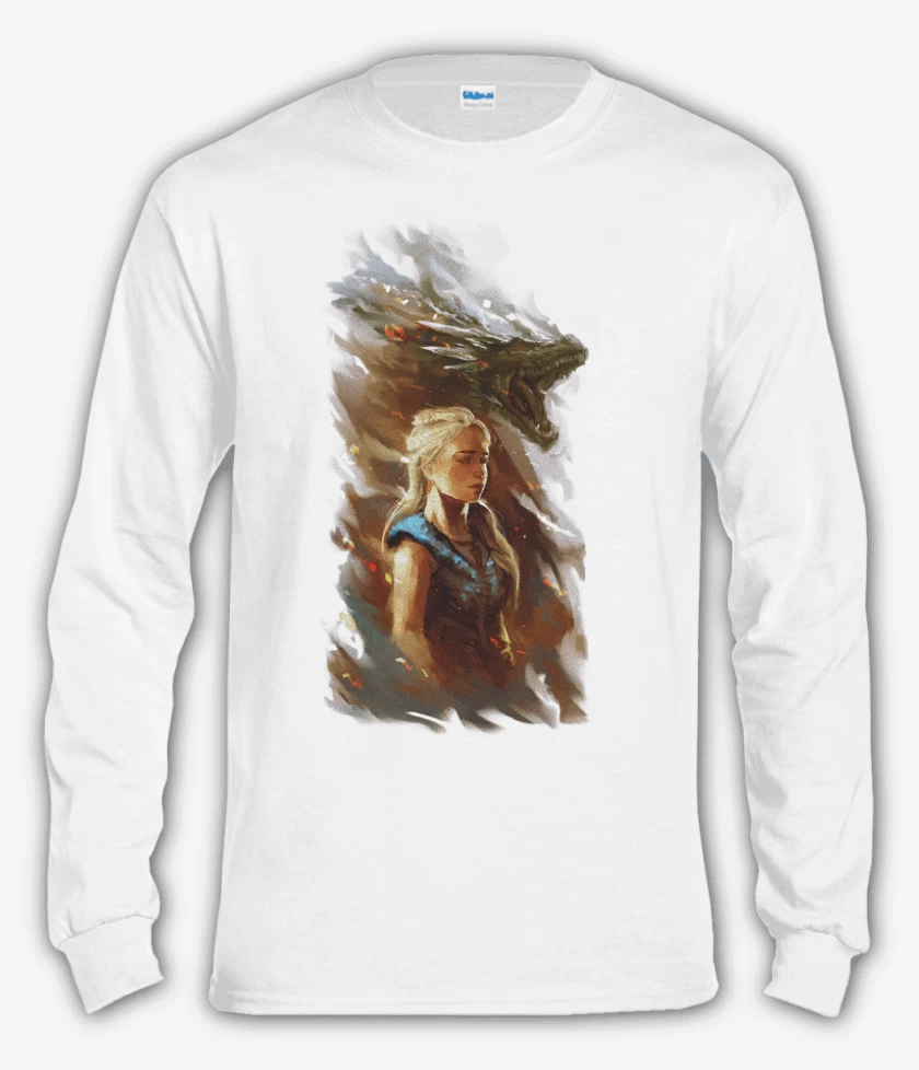 Polera manga larga La reina de dragones