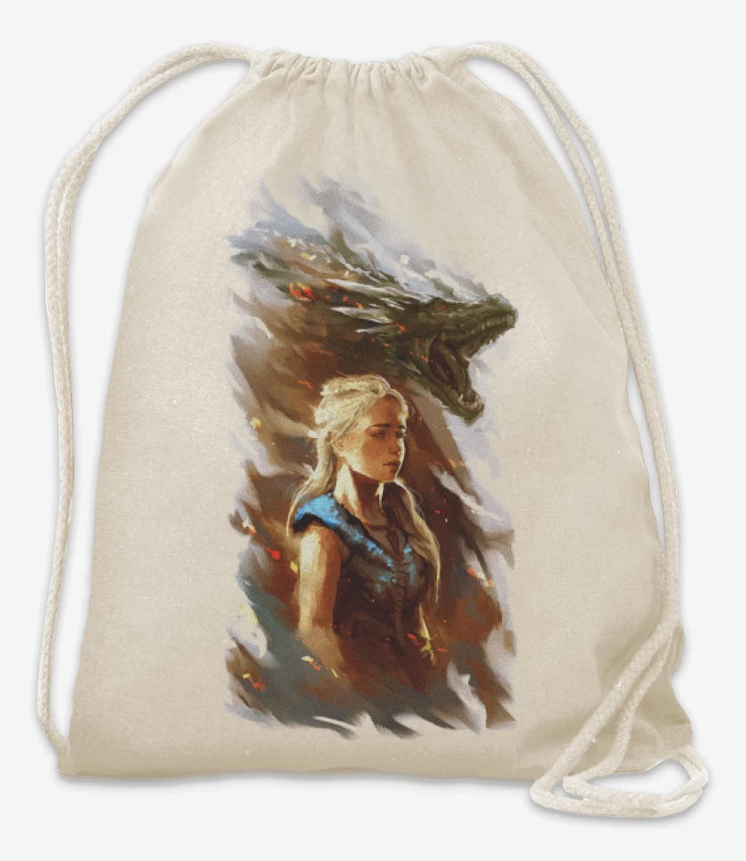 Mochila Blanco de La reina de dragones