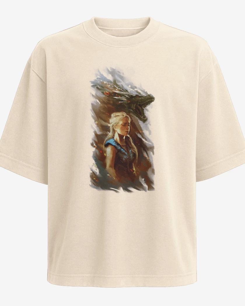 Polera Oversize Beige de La reina de dragones