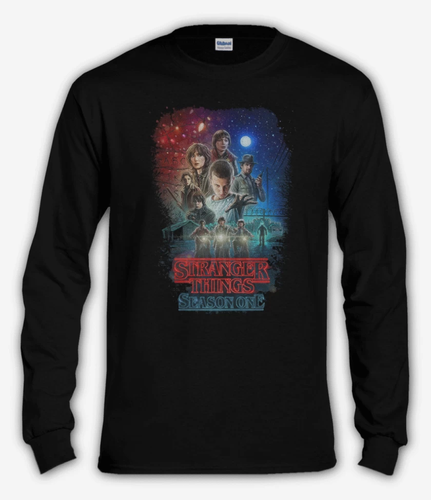 Polera manga larga Stranger things season one