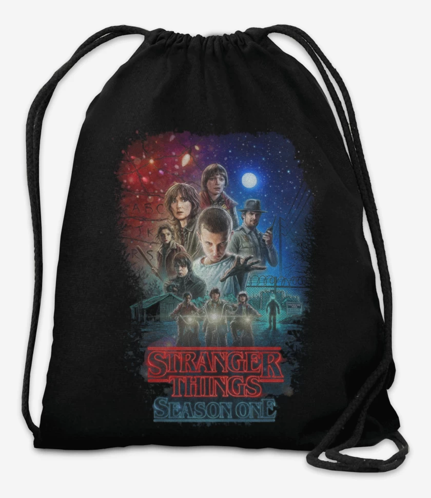 Mochila Negro de Stranger things season one