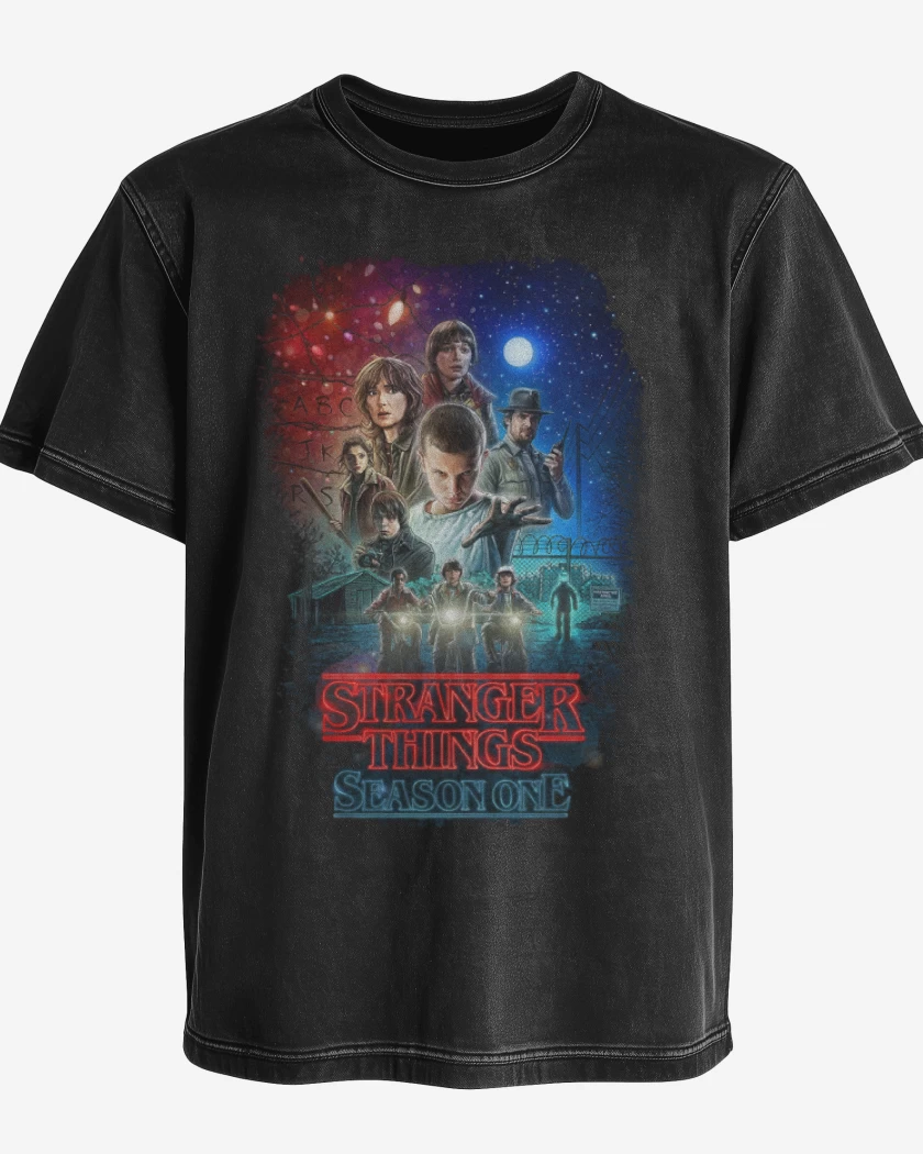 Polera desgastada Stranger things season one