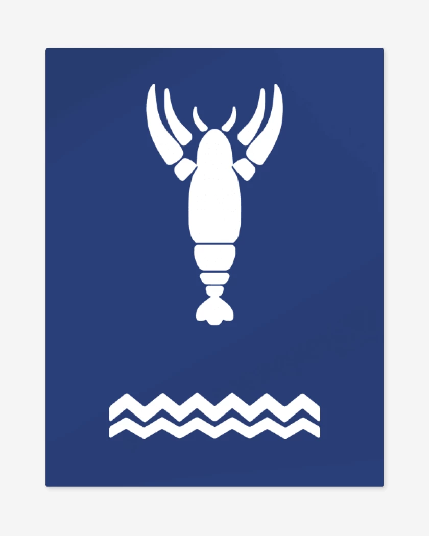 Print metalico Azul Rey de The Legend Of Zelda - Wind Waker