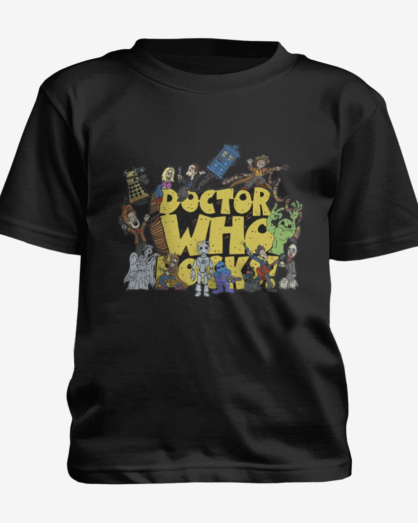 Polera de niño Negro de Doctor who