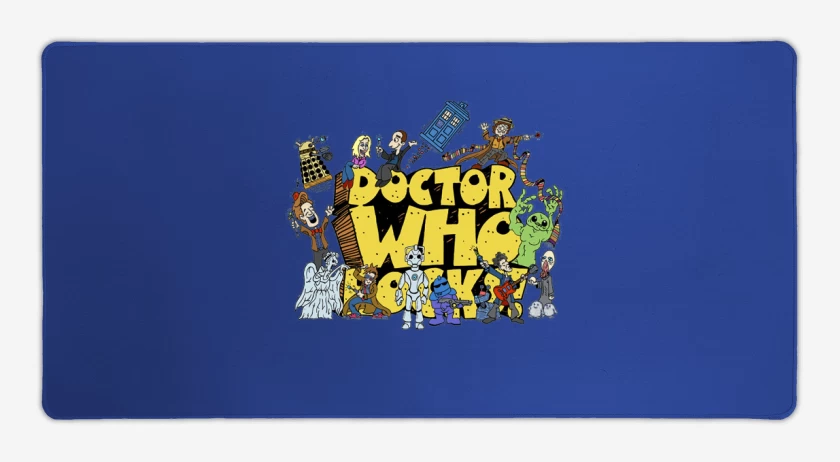Mouse pad Gamer Azul Rey de Doctor who