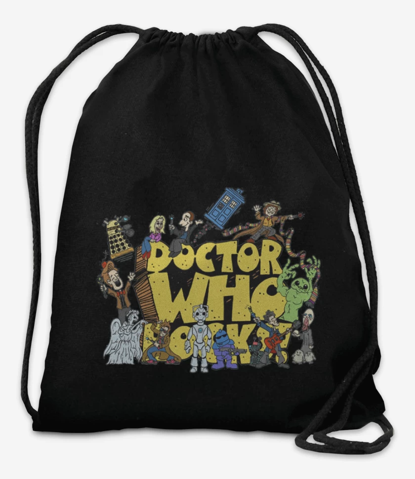 Mochila Negro de Doctor who