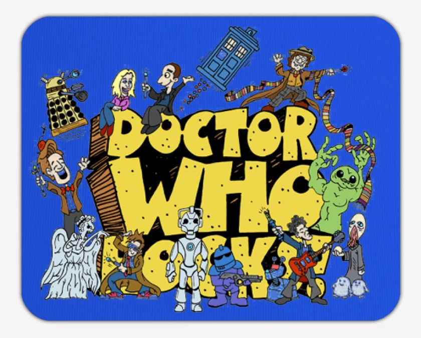 Mousepad Azul Rey de Doctor who