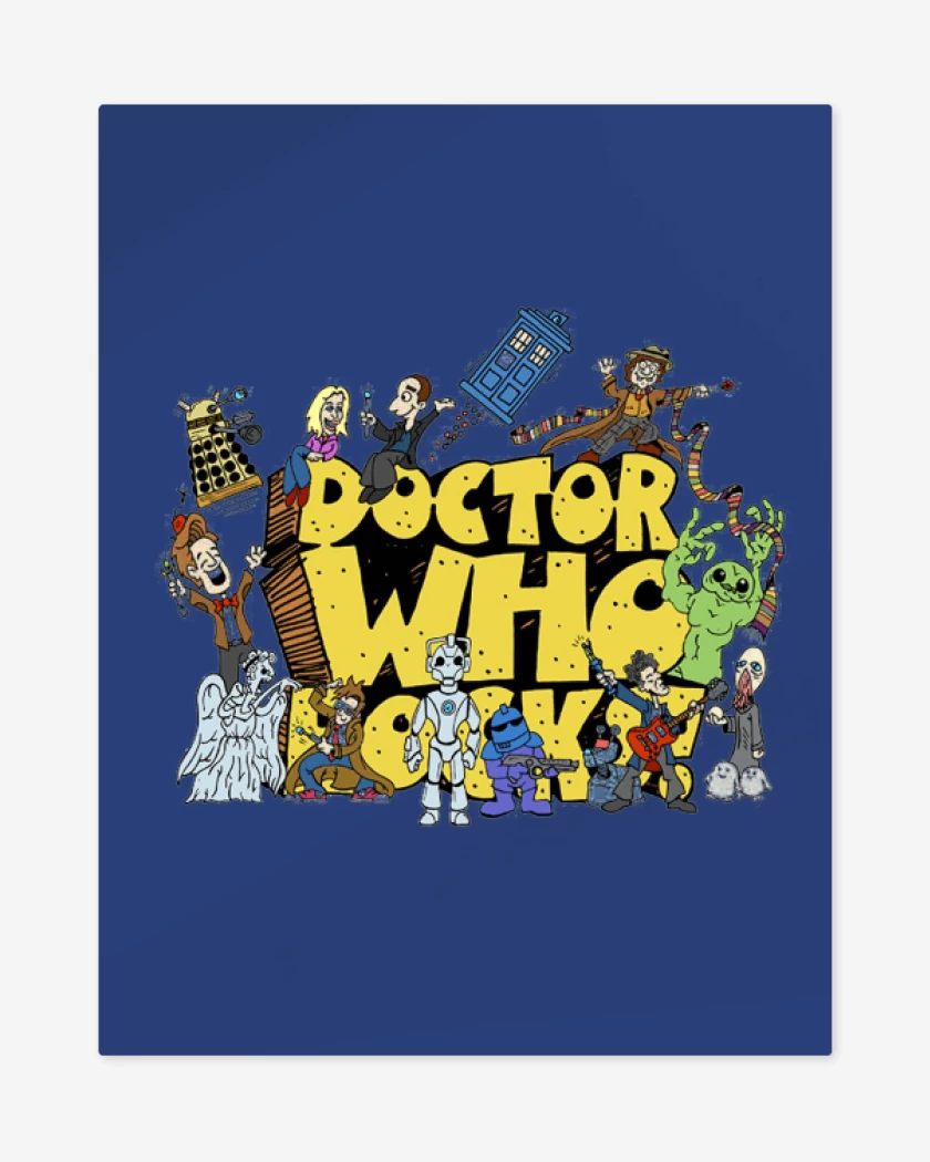 Print metalico Azul Rey de Doctor who