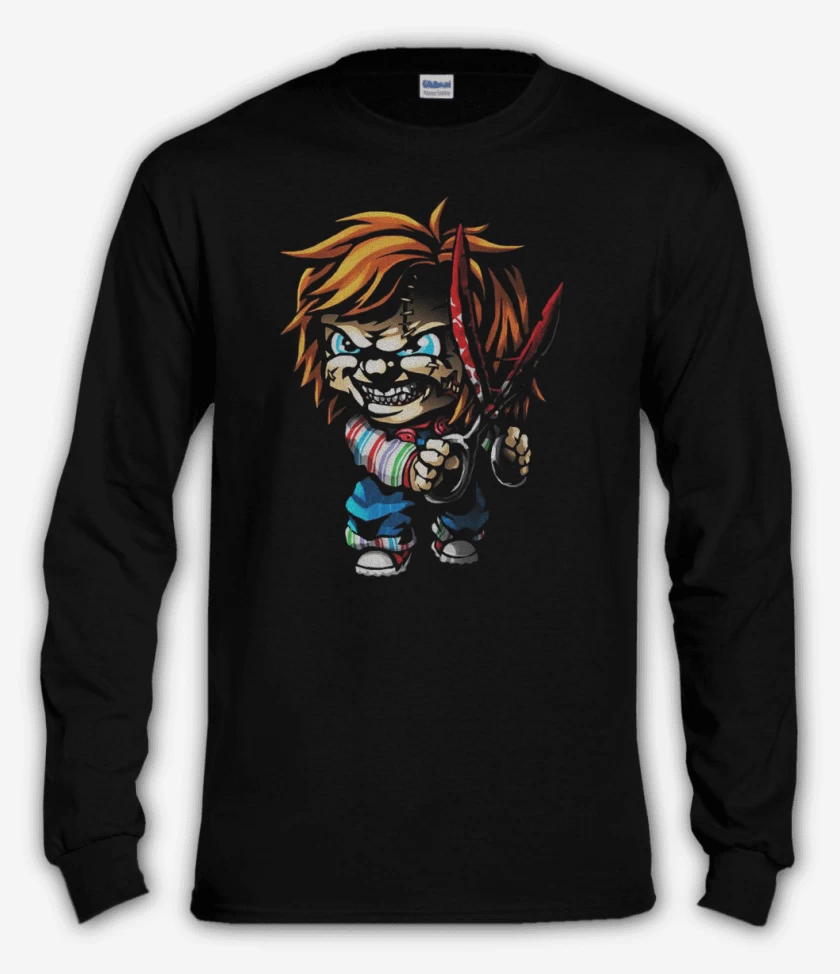 Polera manga larga Negro de Chuky