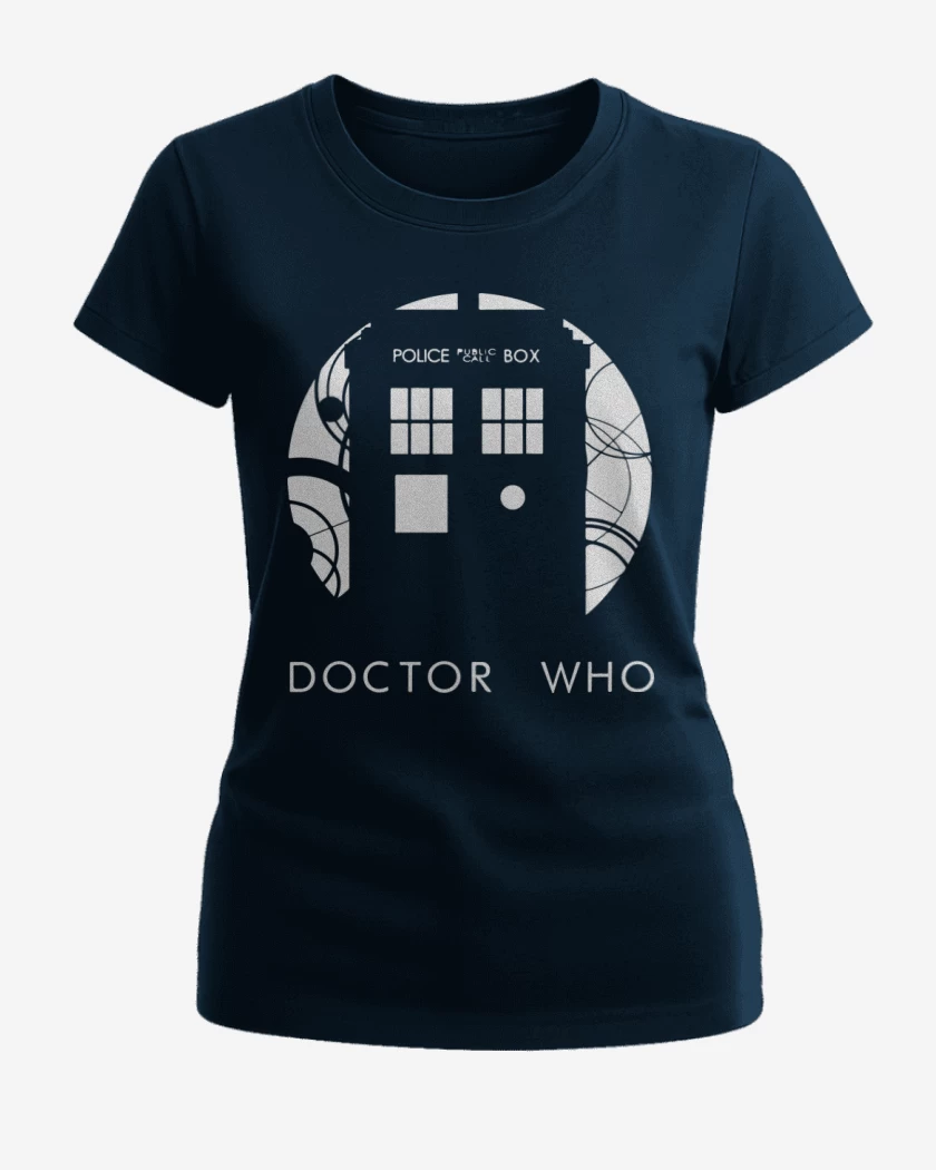 Polera de Mujer Azul Marino de Doctor who2