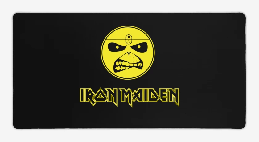 Mouse pad Gamer Negro de Iron maiden
