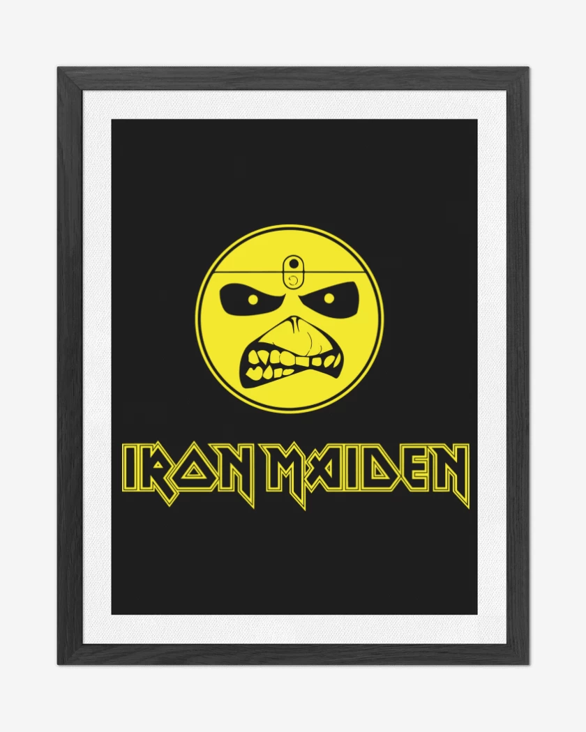 Cuadro decorativo Negro de Iron maiden