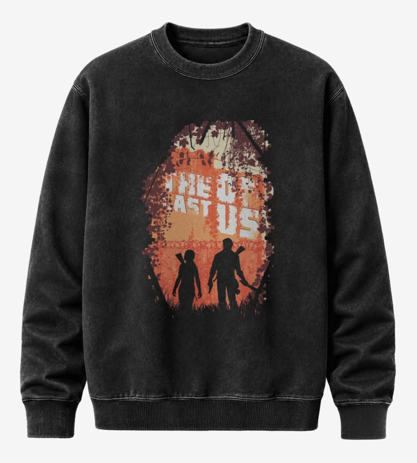 Poleron Polo Acid Wash Negro de The last of us 2
