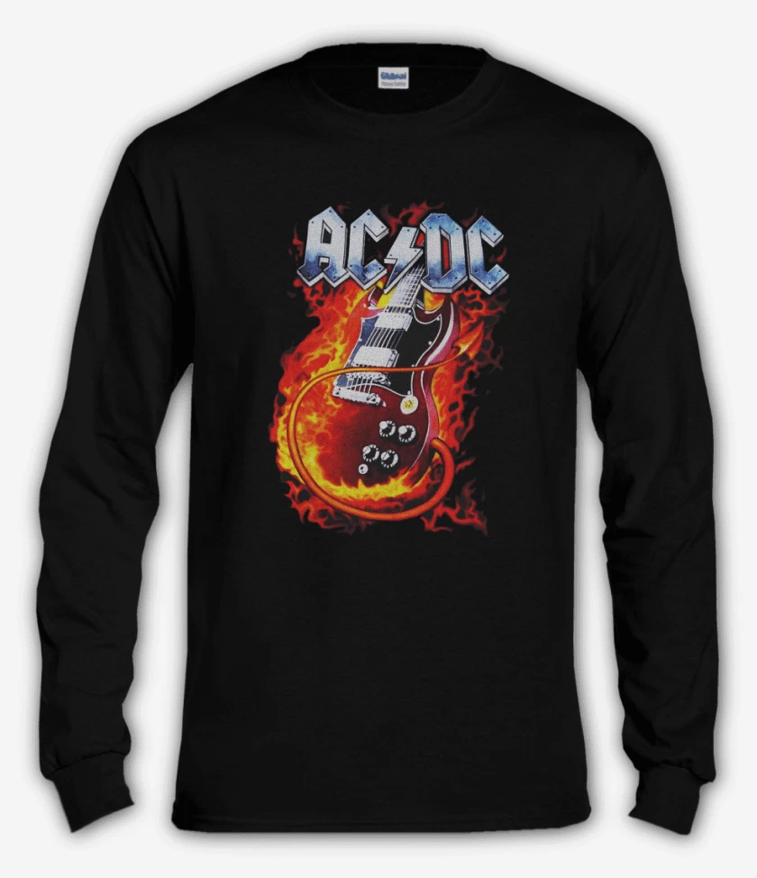 Polera manga larga Negro de ACDC