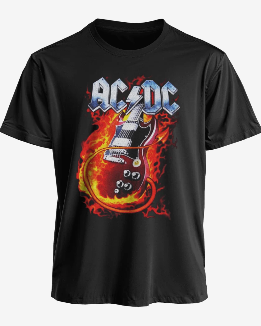 Polera premium Negro de ACDC