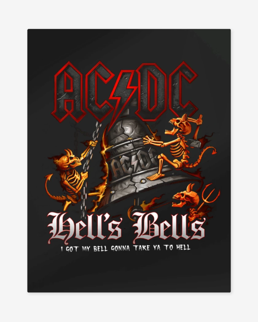 Print metalico Acdc 2