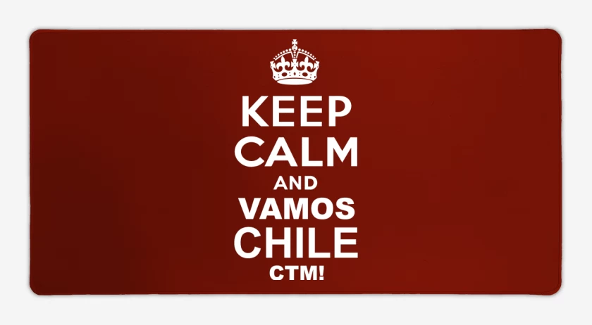 Mouse pad Gamer Keep calm and vamos chile ctm