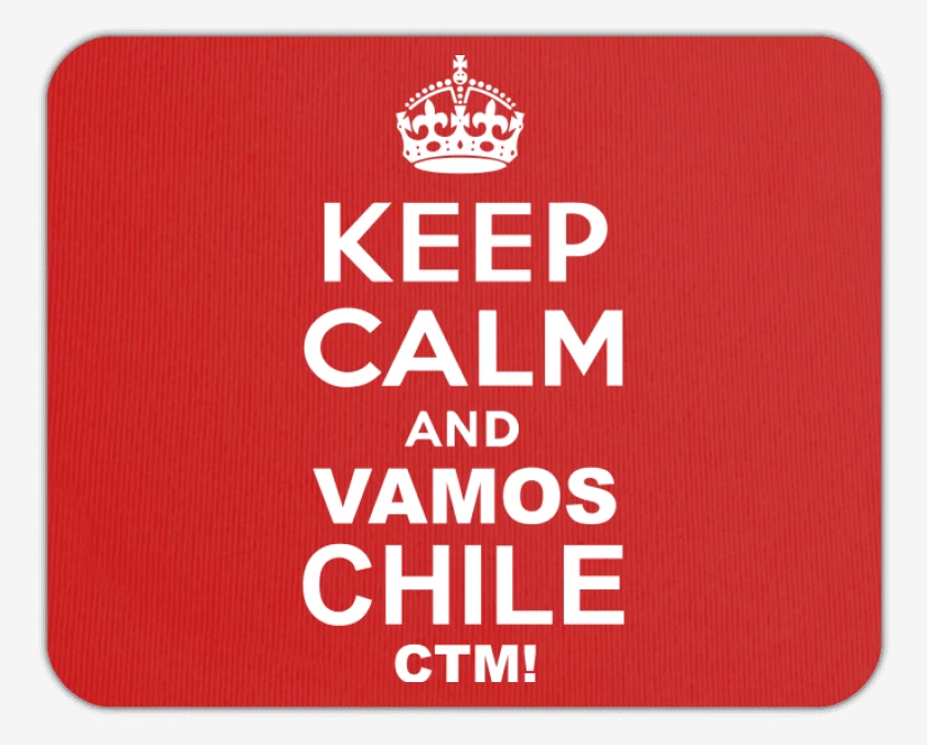 Mousepad Keep calm and vamos chile ctm